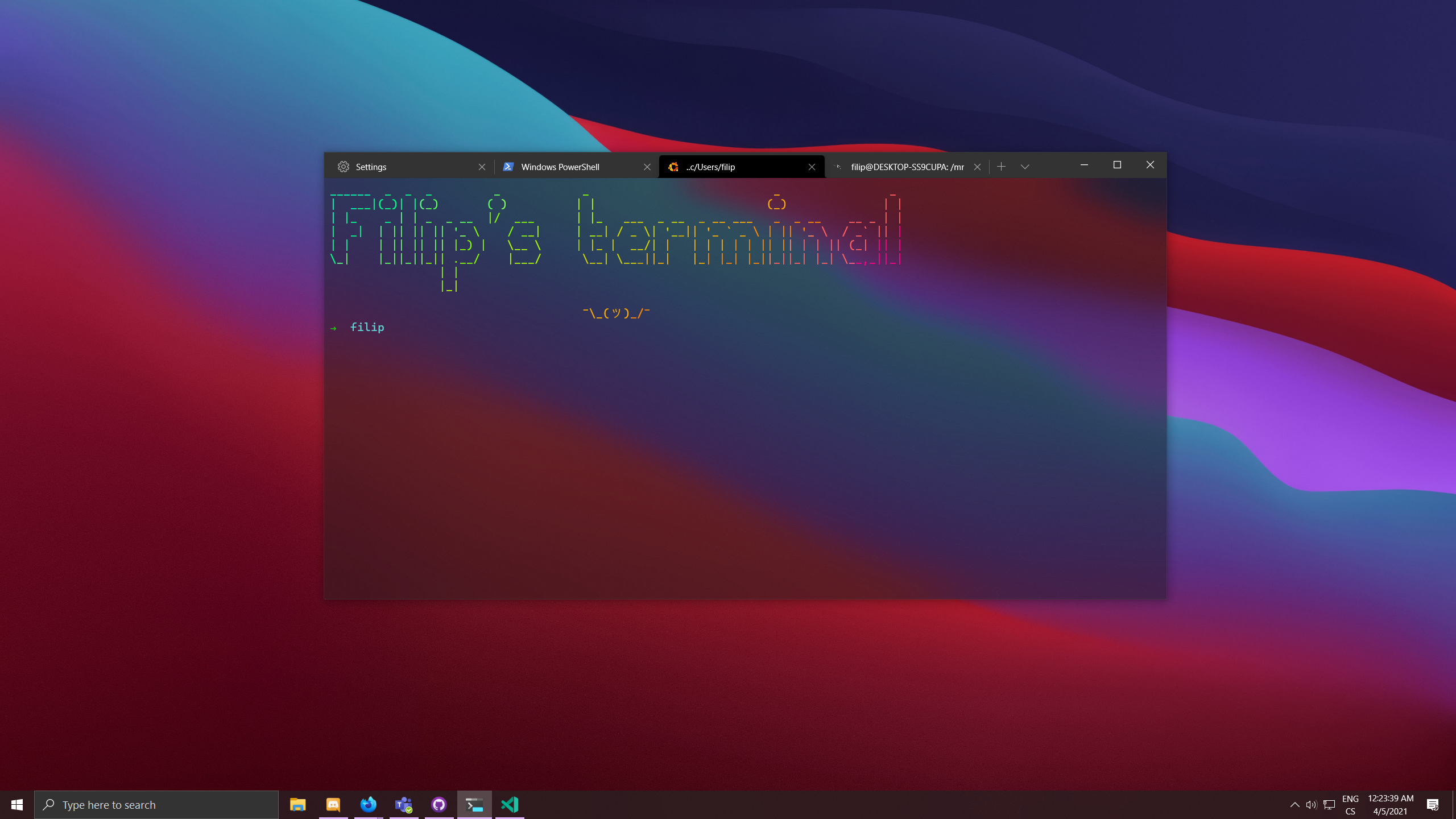Desktop setup with multiple tabs
